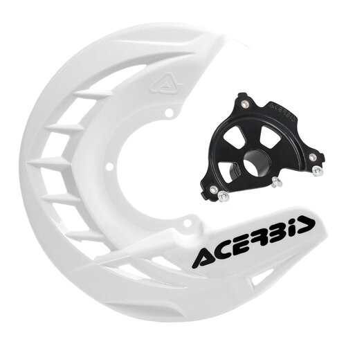 ACERBIS X-BRAKE DISC COVER & BLK MOUNT WHITE SUZUKI RMZ 250 450 07-23