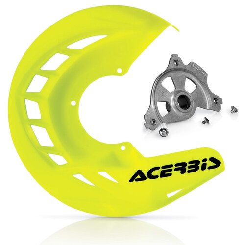 ACERBIS X-BRAKE DISC COVER & MOUNT FLO YELLOW SUZUKI RMZ 250 450 07-23