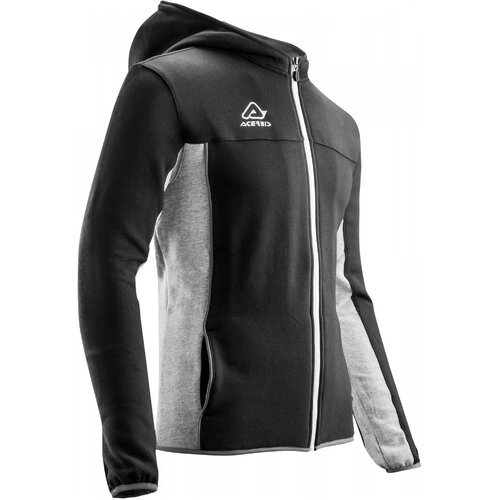 ACERBIS HOODIE FULL ZIP EVO BLACK GREY XL