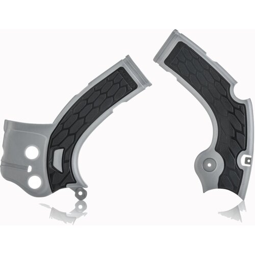 ACERBIS X-GRIP FRAME GUARDS YZF 250 450 WRF 450 SILVER-BLACK