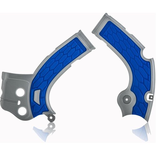 ACERBIS X-GRIP FRAME GUARDS YZF 250 450 WRF 450 SILVER-BLUE