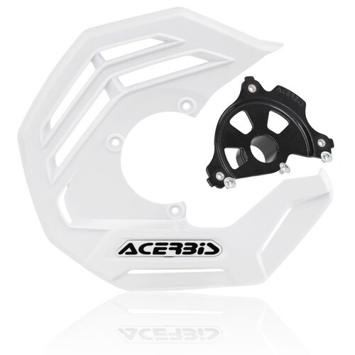 ACERBIS X-FUTURE DISC COVER BLK KIT WHITE SUZUKI RMZ 250 450 07-23