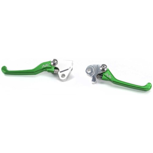 KITE FLEX LEVERS PAIR KAWASAKI KXF 13> GREEN