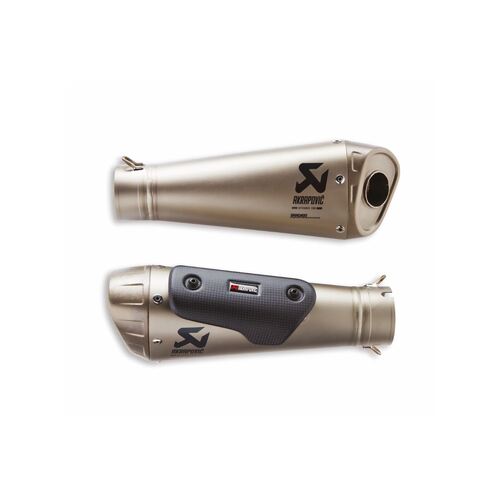 Ducati Akrapovic Slip On Racing Silencers - Panigale V4/V4S 22-24