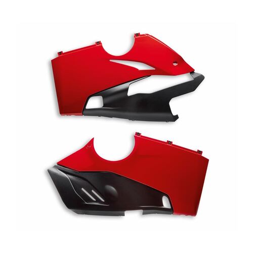 Ducati Lower Racing Fairing Set - Red 