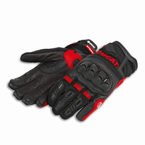 Ducati Fabric Leather Gloves-Tour C5