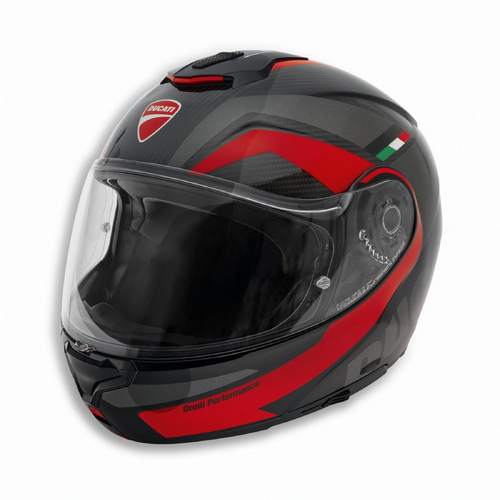 Ducati Horizon V3 Modular Helmet - Carbon/Red