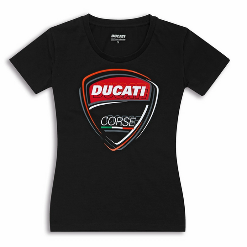 Ducati Womens Sketch 2.0 T-Shirt - Black