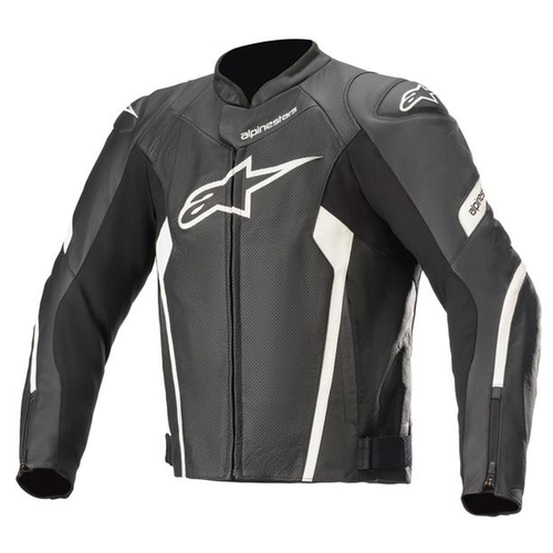 Alpinestars Faster V2 Air Leather Jacket - Black/White