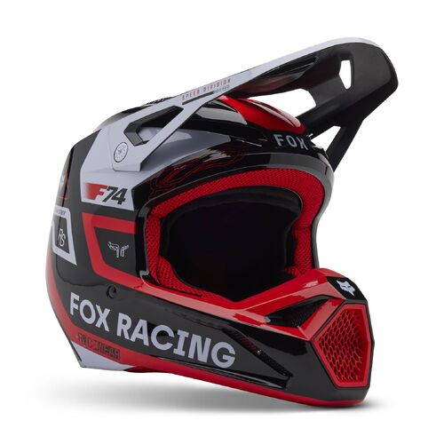 Fox 2025 V1 Race Spec Helmet - Flo Red