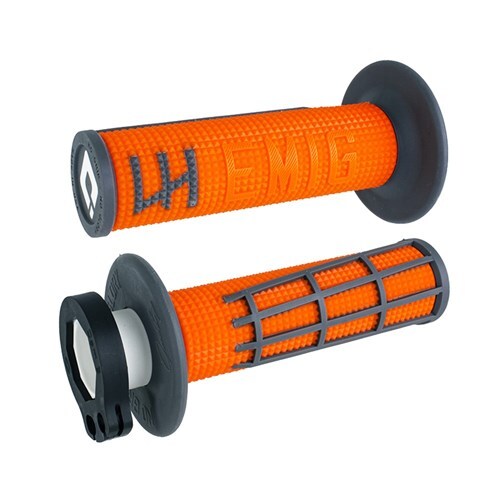 ODI MX V2 EMIG 2.0 LOCK ON GRIP ORANGE/GRAPHITE 2T / 4T