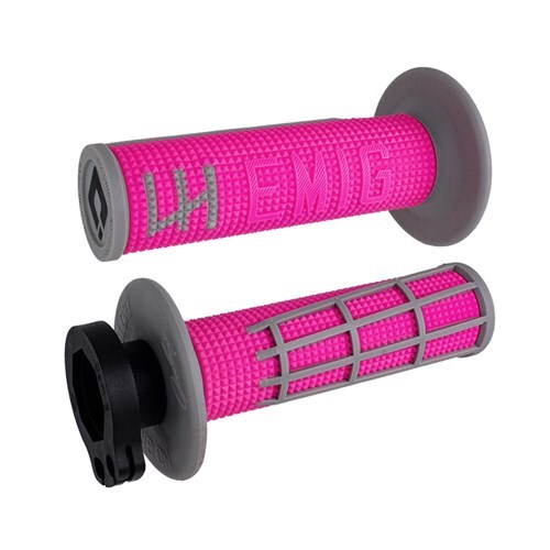 ODI MX V2 EMIG 2.0 LOCK ON GRIP PINK/GREY 2T / 4T