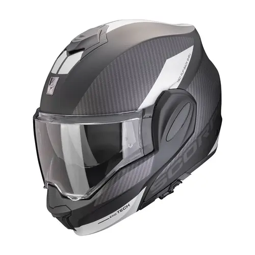 Scorpion EXO-Tech Evo Team Helmet - Matte Black/Silver