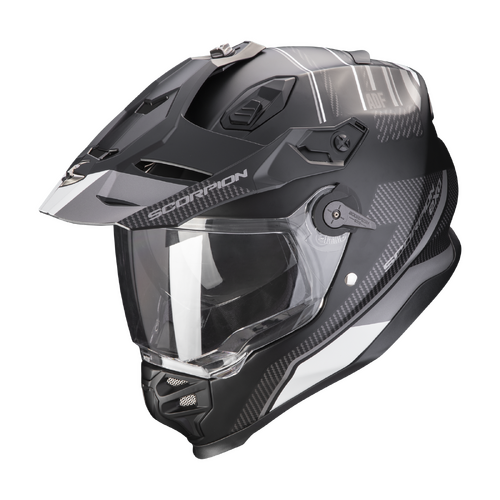 Scorpion ADF-9000 Air Desert Helmet - Matte Black/Silver