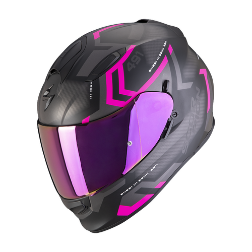 Scorpion EXO-491 Spin Helmet - Matte Black/Pink